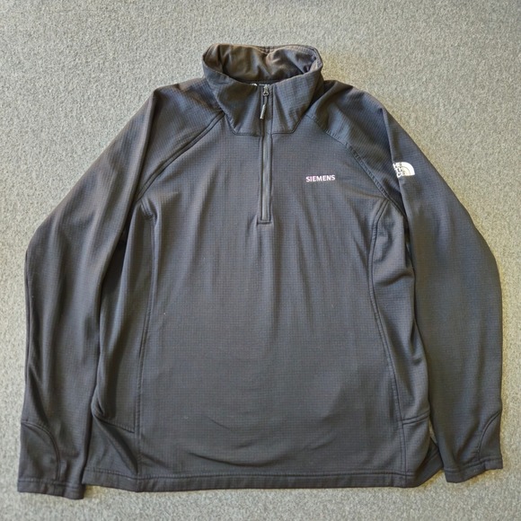 THE NORTH FACE Quarter Zip Size XL Siemens Logo Grid Pullover Outdoors Gorpcore